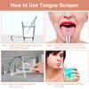 ACWOO Tongue Scraper, 3 Pack Stainless Steel Tongue Cleaners with Travel Case, Tongue Cleaner Tool for Oral Hygiene, Fresh Breath, and Reduce Bad Breath, Reusable Tongue Scrapers for Adults view 4