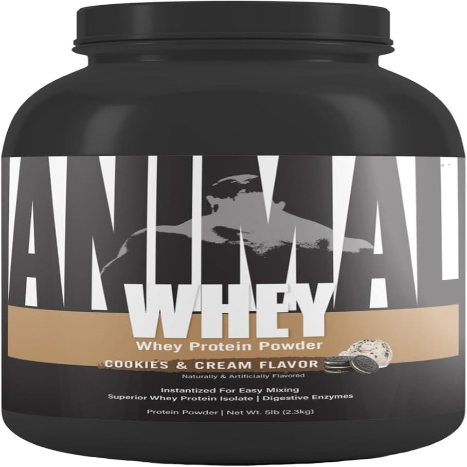 ANIMAL Isolate Whey Protein Powder (Cookies and Cream) with 25g Protein & 4.6g BCAAs for Muscle Building, Protein Shake with isolates & Various Amino acids 2,3kg