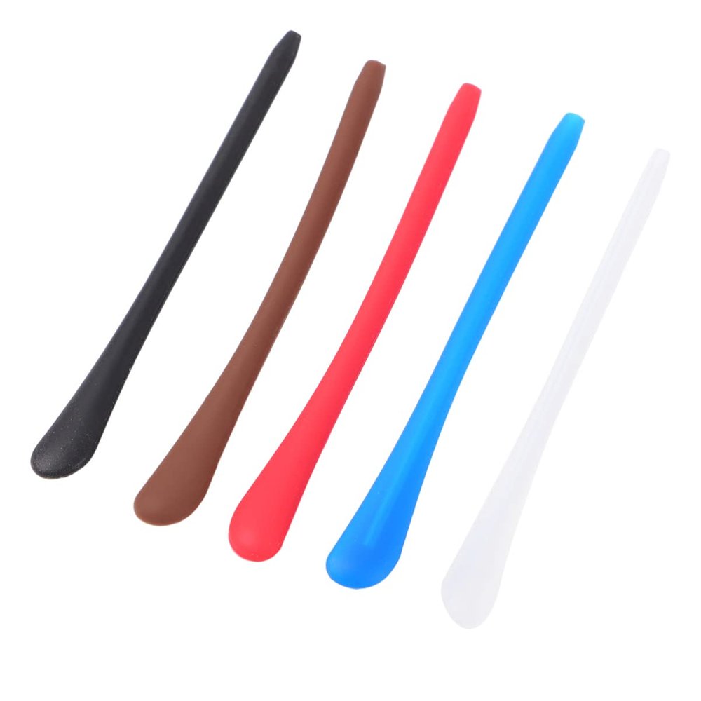 COHEALI 10pair Silicone Eyewear Frame Non- Glasses Leg Sleeves for Sports Includes Each of Transparent Comfortable and Eyeglasses Accessories
