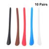 COHEALI 10pair Silicone Eyewear Frame Non- Glasses Leg Sleeves for Sports Includes Each of Transparent Comfortable and Eyeglasses Accessories view 2