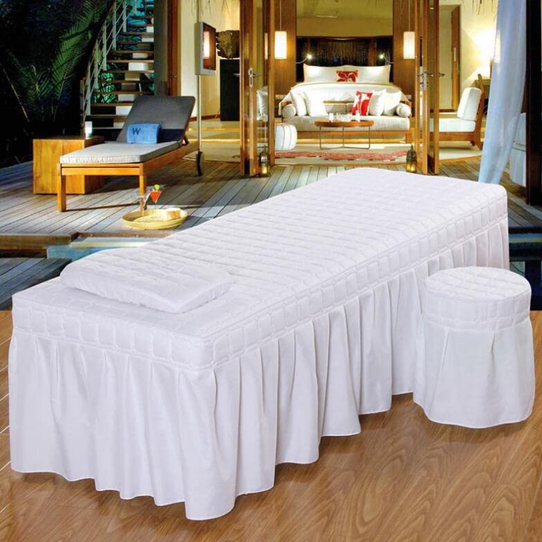EdirFtra A single bed skirt of 190x80cm, massage bed sheet of physical beauty parlor, massage bed, SPA bed, full skirt (excluding pillow and stool cover),B