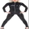 Adult Black Latex Catsuit Fetish Rubber Slim Tight JumpsuitPlus Size Adult Costume Black,Pink,XL view 1
