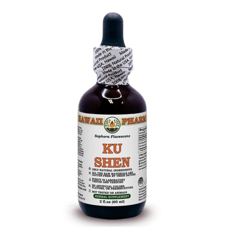 Hawaii Pharm Europe Ku Shen (Sophora Flavescens) Root Alcohol-Free Liquid Extract Glycerite 60 ml