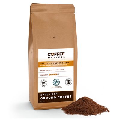 Coffee Masters Cafetiere Ground Coffee - Exclusive Master Blend 200g