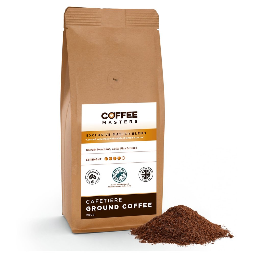 Coffee Masters Cafetiere Ground Coffee - Exclusive Master Blend 200g