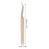 Lash Extension Tweezer, Stainless Steel Eyelash Tweezer for Nail Pearl Golden (Oblique Tweezer) view 2