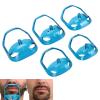 Beard Shaping, Beard Guide Shaper, Mustache Styling Template Beard Styling Tool,Beard Shaper, Transparent Blue Mustache Styling Template Beard Styling Tool, for Jaw Cheek Neck Line Symmetric Curve view 4