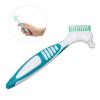 Denture Brush 1PCS Denture Toothbrushes,Cleaning Brush Double Sided Toothbrush with Multi-Layered Bristles and Rubber Anti-Slip Handle for Denture Cleaning Care view 4