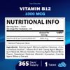 Vitamatic Vitamin B12 1000 mcg Fast Dissolve 365 Tablets - Berry Flavor - Supports Energy Metabolism view 4