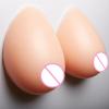 WRATX 1 Pair Drop-shaped Fake Breast Fake Boobs Silicone Prosthetic Breast Disguised Prosthetic Breast Inserts Technique Realistic Confidence Builder B-300g view 4