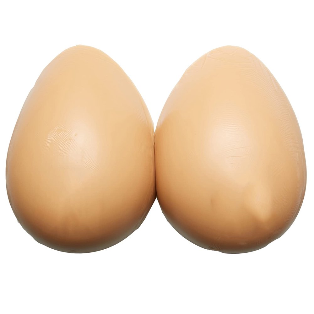 WRATX 1 Pair Drop-shaped Fake Breast Fake Boobs Silicone Prosthetic Breast Disguised Prosthetic Breast Inserts Technique Realistic Confidence Builder C-2400g