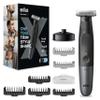 Braun Series XT5 Face & Body, Electric Shaver, Beard Trimmer & Body Groomer, +8 Accessories, Sharp 4D Flex Blade, Charging Station, Durable, 6 Months, 45 Minutes Runtime, XT5300, Grey view 1