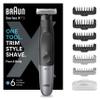 Braun Series XT5 Face & Body, Electric Shaver, Beard Trimmer & Body Groomer, +7 Accessories, Sharp 4D Flex Blade, Sensitive Comb Attachment, Durable, 6 Months, 45 Minutes Runtime, XT5200, Grey view 1