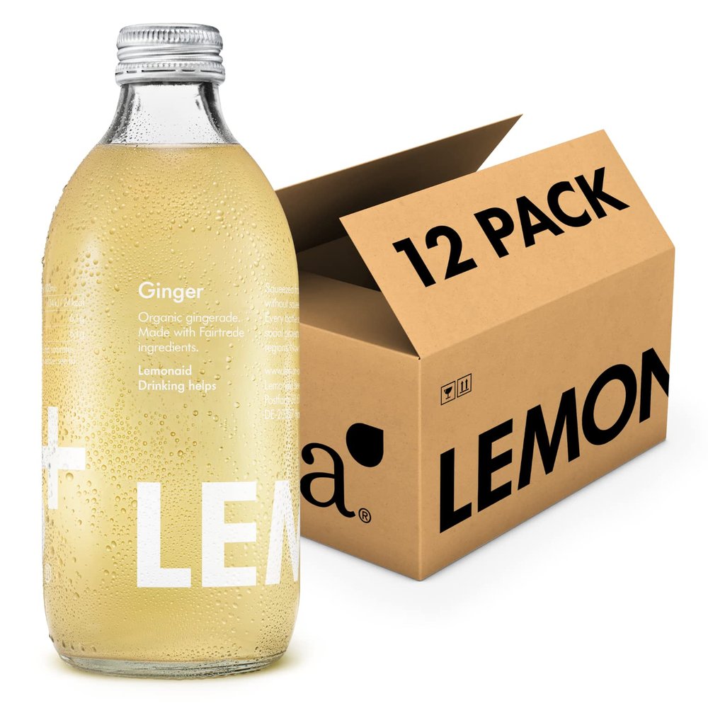Lemonaid Sparkling Soft Drink: Ginger and Lemon - 12 x 330ml