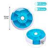 1Pcs Pill Box, Portable Press to Rotary Round 7 Days Pill Box Tray Medicine Box Holder, Easy Management & Organisation, Black view 2