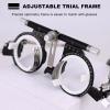 NICHOY Optometry Frame,Eye Optometry Optician,Optical Optic Trial Lens Frame Adjustable PD Lightweight Optical Trial Frame,pure titanium material,Accurate measurement(Color:black,Size:PD 50-80) view 3