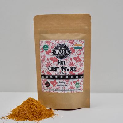 Jivana Spices Spice Blends and Seasonings (Hot Curry Powder) 35g, 4 Servings, Freshly Roasted & Blended