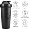 diliqua 6 PACK, Shaker Bottles with Wire Whisks for Protein Mixes | Leakproof Blender Shaker Bottle Pack | BPA-Free & Dishwasher Safe | 6 24 oz shaker bottles | Shaker Cups for shakes view 3