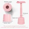 Bambaw Pink Safety Razor Stand | Does Not Fit All Safety Razors | Razor Holder Shave Stand | Double Edge Razor Stand | Razor Stand Holder | Shaving Stand view 2