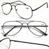 2 Pairs Black Classic Stylish Double Bridge Metal Reading Glasses R294 Specs +0.75 view 1