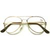 2 Pairs Silver Classic Stylish Double Bridge Metal Reading Glasses R294 Specs +2.75 view 3