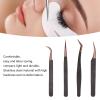 4Pcs Eyelash Extension Lash Extension Tweezers Tweezers False Lashes Nail Art Tweezers for False Lashes Tweezers Eyelash view 2