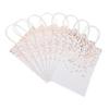 Tofficu 12pcs Handy Paper Bag Fresh Style Bag Sundries Package Heart Pattern for Clothing Shopping Love for Party Wedding Banquet view 1