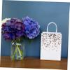 Tofficu 12pcs Handy Paper Bag Fresh Style Bag Sundries Package Heart Pattern for Clothing Shopping Love for Party Wedding Banquet view 2