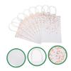 Tofficu 12pcs Handy Paper Bag Fresh Style Bag Sundries Package Heart Pattern for Clothing Shopping Love for Party Wedding Banquet view 4