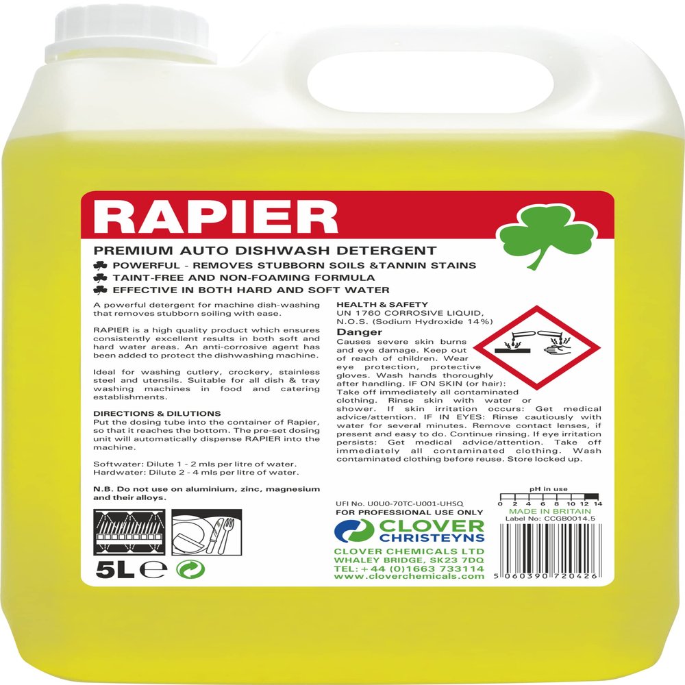 Clover Rapier Premium Auto Wash Detergent (303) (5 Ltr)