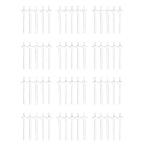 Peukerty 60Pcs Nose Wax Stick Applicator Spatulas Plastic Nose Waxing Strips Nose Clean Eyebrows Nose Hair Removal