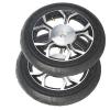 12inch Wheelchair Accessory Aluminium Rear Wheels (2), Pneumatic Tyre Castors Replacement Parts for Electric Wheelchairs, Bearing 17mm(11/16") view 1