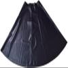Black Latex Skirt Rubber Playsuit with Full Button Front Rubber Transparent,Light Blue,XXL view 1