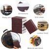 WALNUTS Silicon Carbide (Carbonundum) Cleaning Sponge, Multi-Pack, For Household Pot & Utensil Maintenance(4pcs Sponge) view 4