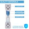 Temple 3PC Tooth Brushing Sand Timer, Dental Timer for Kids. Countdown, Smile and Brush for Healthy Teeth, Blue, Green & Red (2 min) view 4