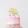 HomeSoGood 20pcs Happy Mother's Day Cake Topper, Acrylic Reusable Cake Decoration view 4
