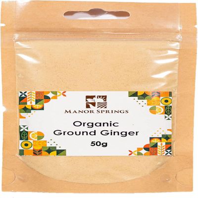 Organic Ginger Ground 50g by Manor Springs Organic