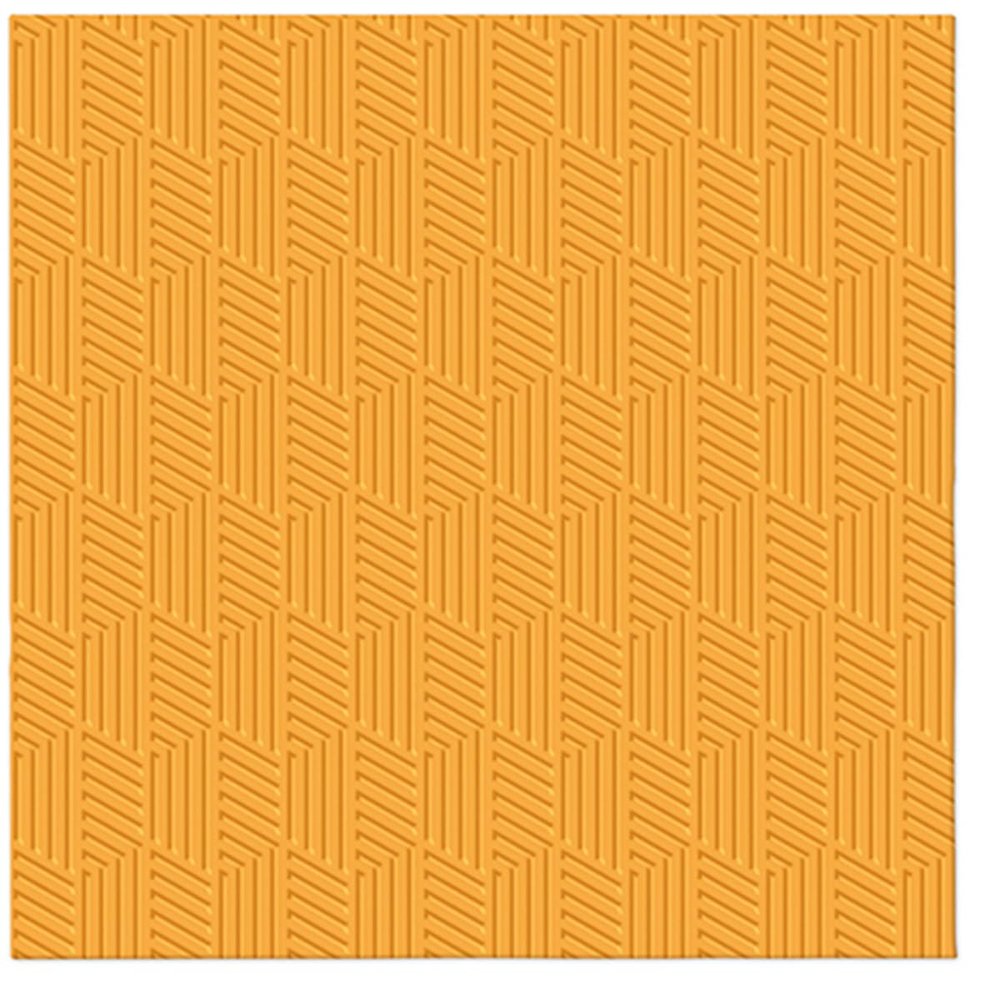 3Ply Emossed Wedding Party Luxury Decorative Paper Napkins Serviettes 33cm x 33cm (Pack of 20) (Texture Orange)