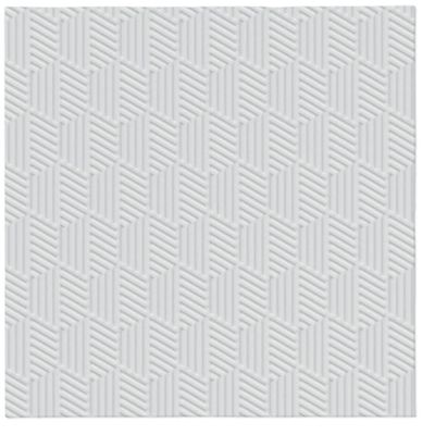 3Ply Emossed Wedding Party Luxury Decorative Paper Napkins Serviettes 33cm x 33cm (Pack of 20) (Texture Silver)