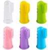 Aczyqws Finger Toothbrush,6 Pack Silicone Baby Finger Brush with Clear Case Set Food Grade Tooth Cleaner Oral Massager for Infant &Toddlers view 1