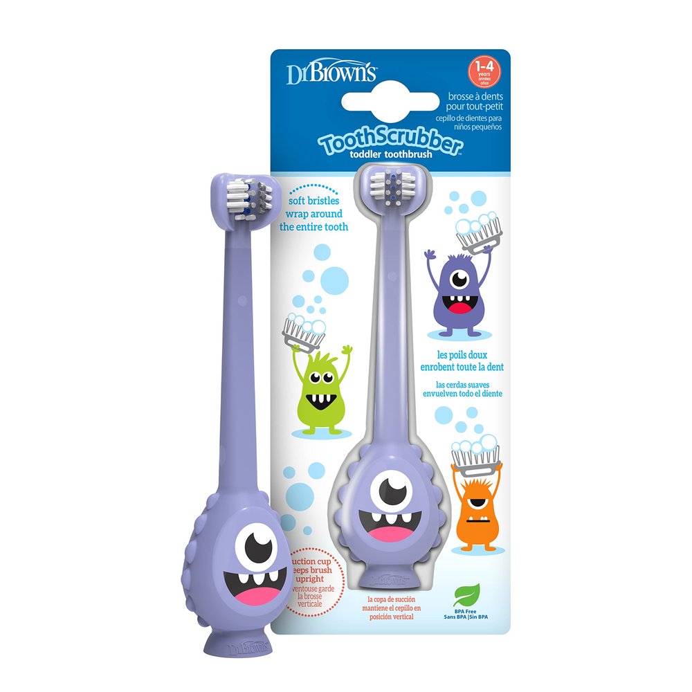 Dr. Browns ToothScrubber Toddler Monster Purple