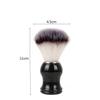 CONGGUAN Shaving Brushe Wooden Handle Nylon Hair Shaving Brush Luxury Exfoliating Synthetic Mens Shaving Brush for Professional Hair Salon Tool Wet Shaving view 2