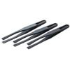 115Mm Tip Black Plastic Anti-Static Tweezers 3 Pcs view 1