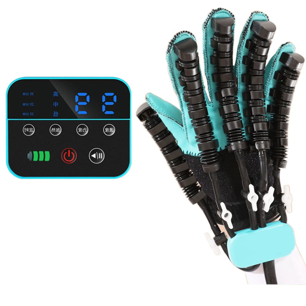 Rehabilitation Robot Gloves, Stroke Hand Therapy Equipment, Hempiplegia Stroke Recovery Equipment, Paralysis Hand Exercisers for Therapy, Arthriti Finger Exerciser Robot Hand Glove,Right-S