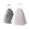 2Pcs Thicken Wool Felt Sauna Hat Hair Protection Spa Sauna Accessories for Bath Protection view 4
