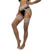 FGUUTYM Lingerie Beads Sexy Stockings Women Lace Mesh Sheer Fishnet Stockings Sexy Black Tights Mesh Top Women Sexy, beige, One size fits all view 1