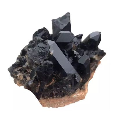JUKUCKV Natural Black Smoky Quartz Stone Cluster Ornament Crystals Spiritual support