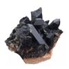 JUKUCKV Natural Black Smoky Quartz Stone Cluster Ornament Crystals Spiritual support view 1