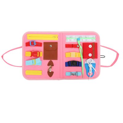 Fidget Blanket,Dementia Products for Elderly, Dementia Fidget Blanket Multipurpose Anxiety Relief Alzheimers Dementia Sensory Products Pink