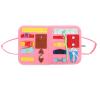 Fidget Blanket,Dementia Products for Elderly, Dementia Fidget Blanket Multipurpose Anxiety Relief Alzheimers Dementia Sensory Products Pink view 1